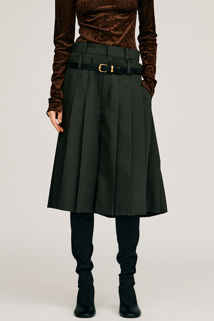 Double-Waist Pleated Half Pants - 2026AUTUMN