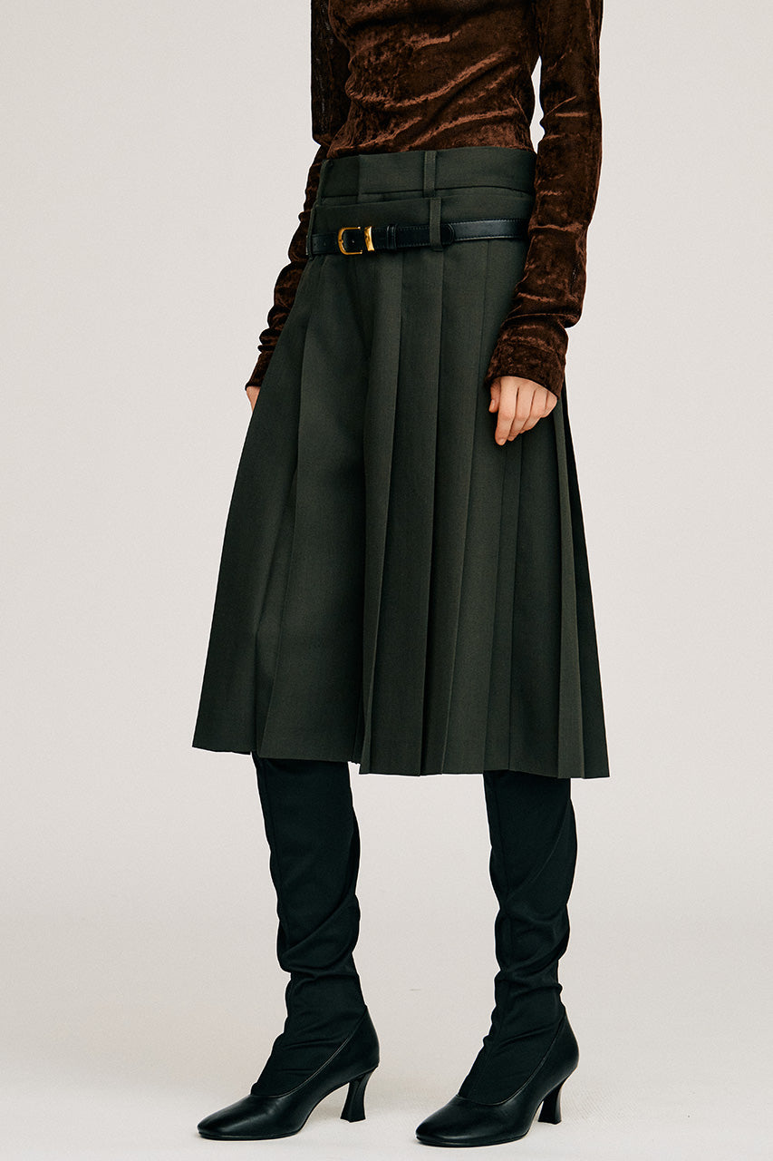 Double-Waist Pleated Half Pants - 2026AUTUMN