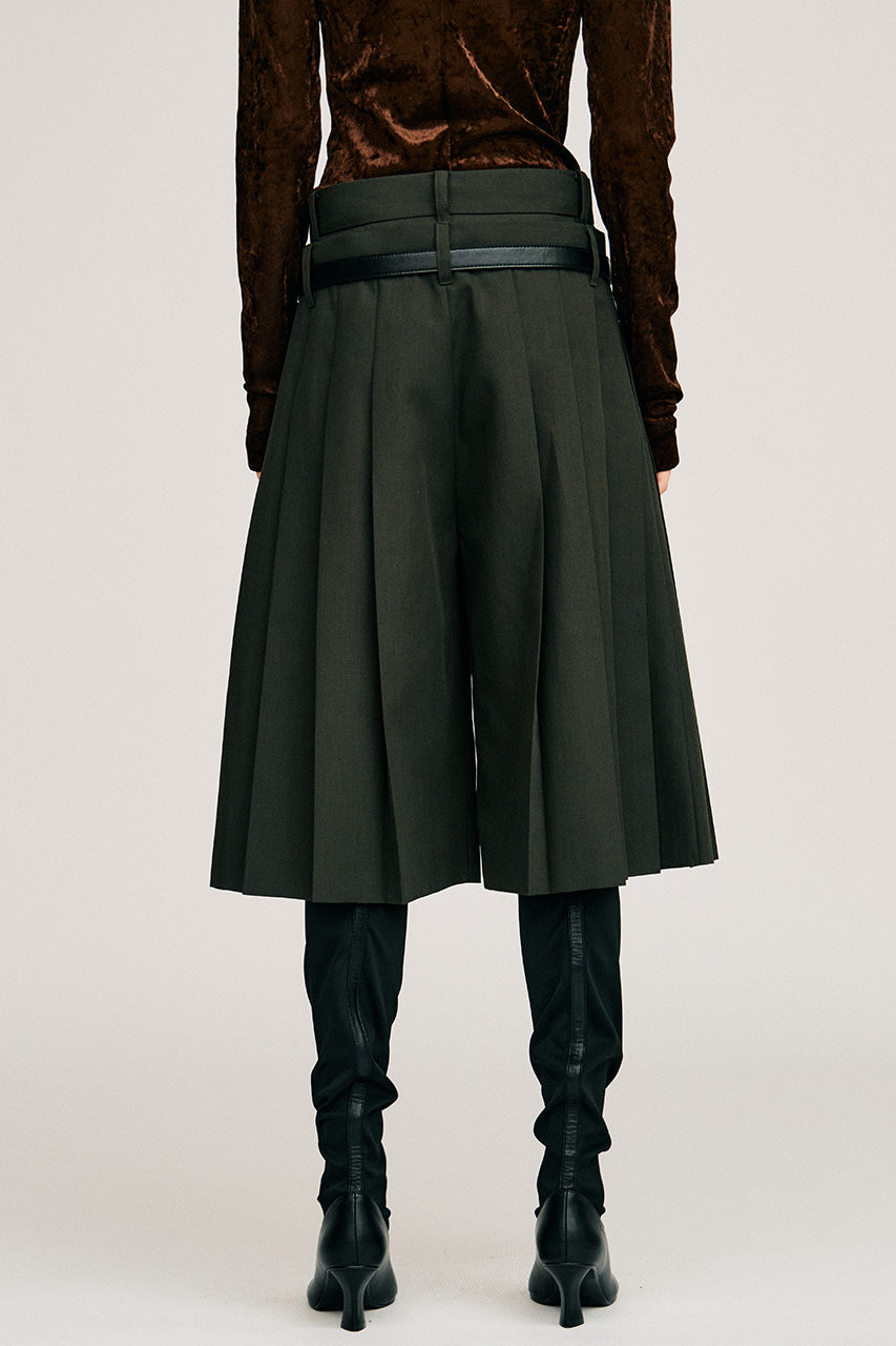 Double-Waist Pleated Half Pants - 2026AUTUMN