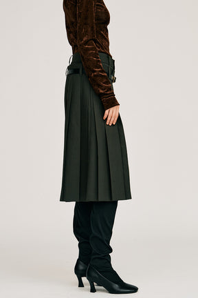Double-Waist Pleated Half Pants - 2026AUTUMN