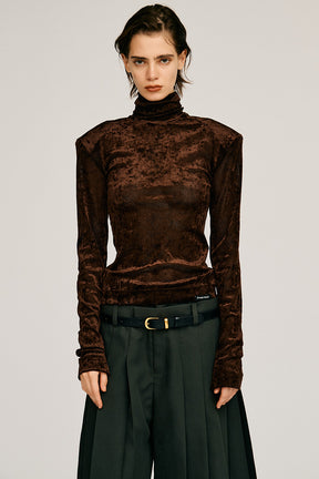 Mesh Velour Top - 2026AUTUMN