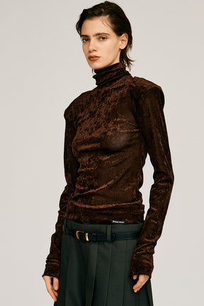 Mesh Velour Top - 2026AUTUMN