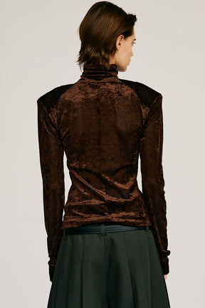 Mesh Velour Top - 2026AUTUMN