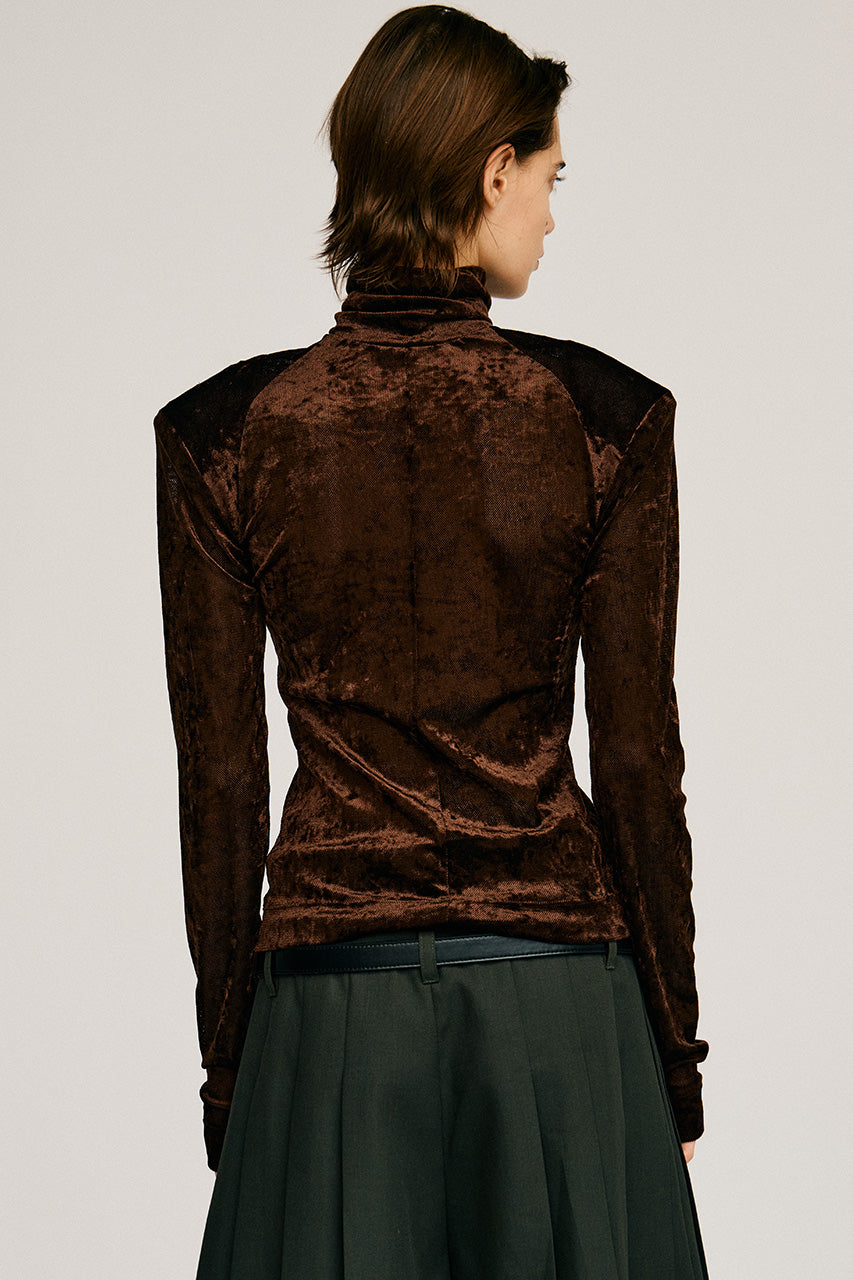 Mesh Velour Top - 2026AUTUMN