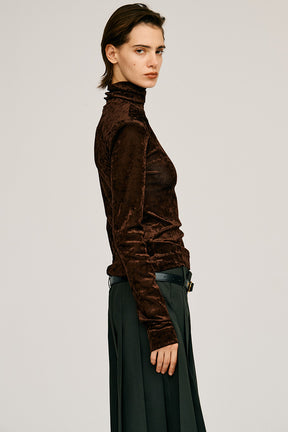 Mesh Velour Top - 2026AUTUMN