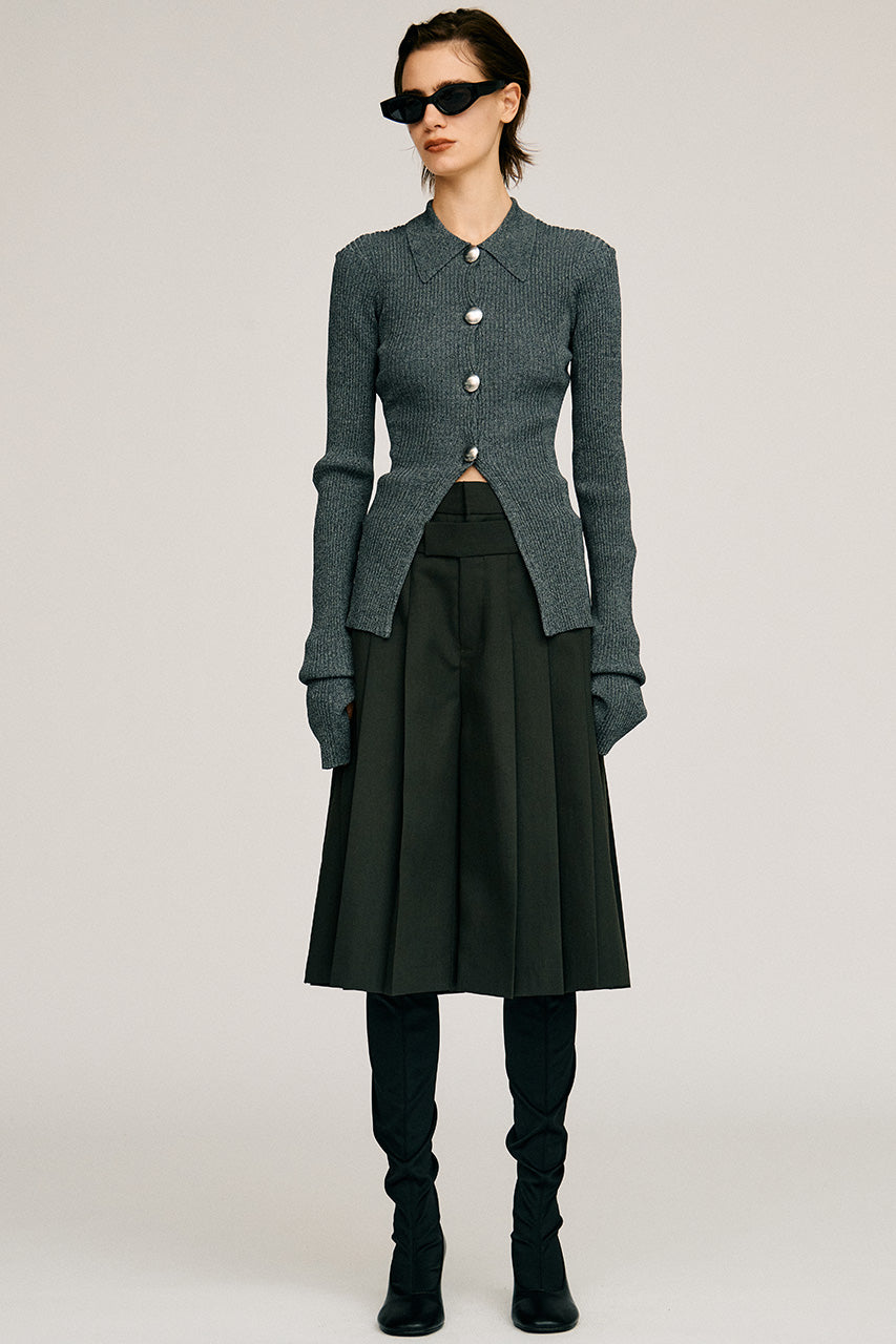 Double-Waist Pleated Half Pants - 2026AUTUMN