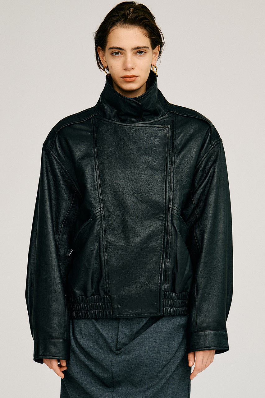 Sheep Leather Bomber Jacket - 2026AUTUMN