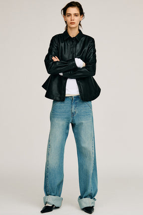 Fold Hem Denim - 2026AUTUMN