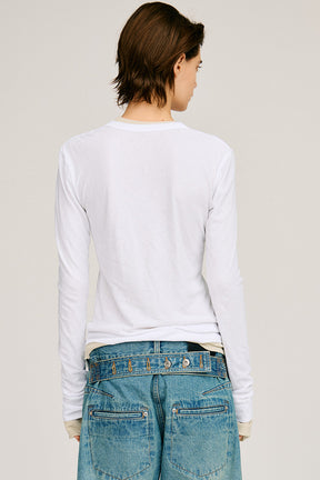 Scoop Neck Sheer Top - 2026AUTUMN