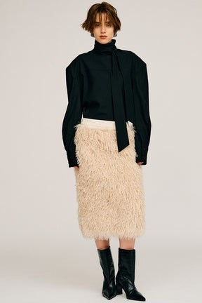Docking Fur Skirt - 2026AUTUMN