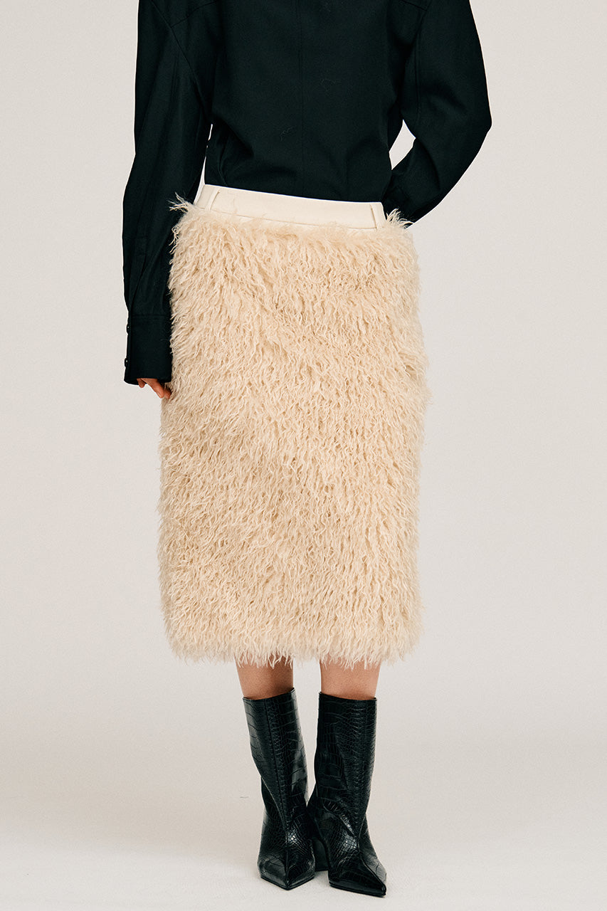 Docking Fur Skirt - 2026AUTUMN
