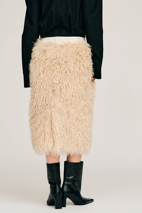 Docking Fur Skirt - 2026AUTUMN