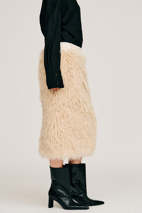 Docking Fur Skirt - 2026AUTUMN