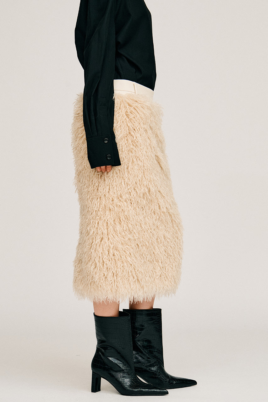 Docking Fur Skirt - 2026AUTUMN