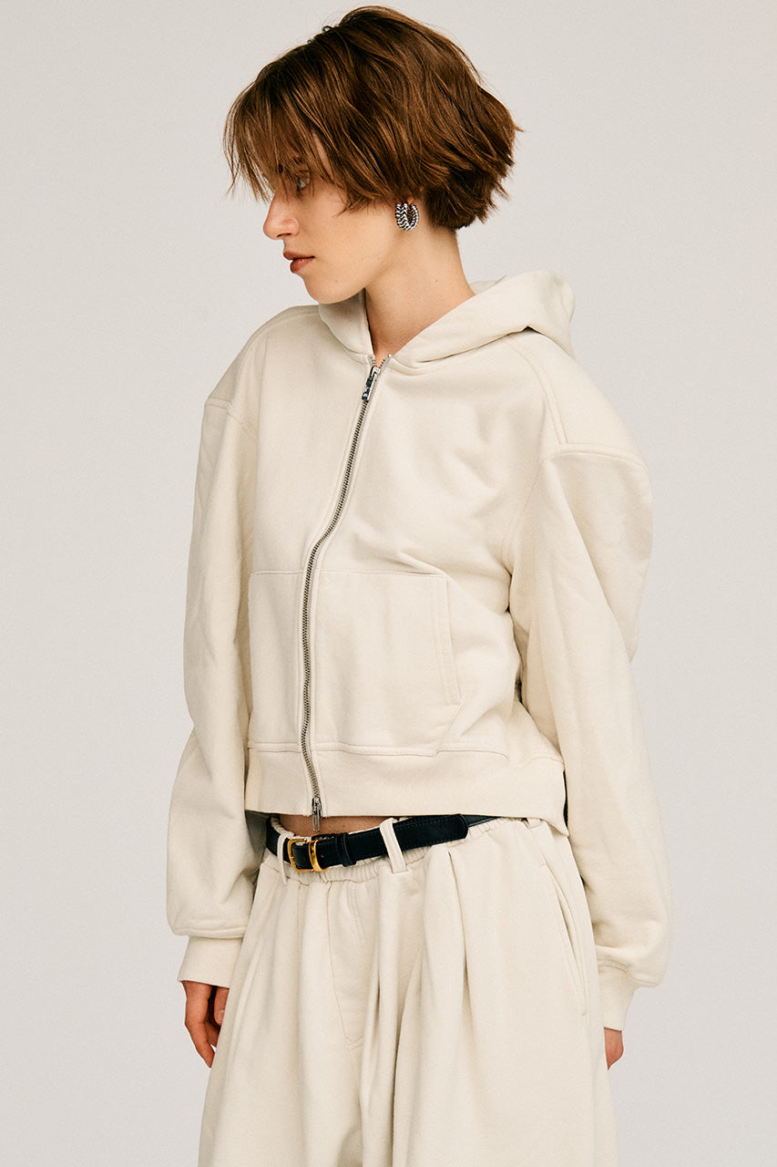 Power Shoulder Zip Hoodie - 2026AUTUMN