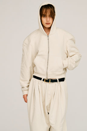 Power Shoulder Zip Hoodie - 2026AUTUMN