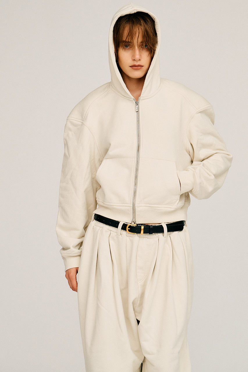 Power Shoulder Zip Hoodie - 2026AUTUMN