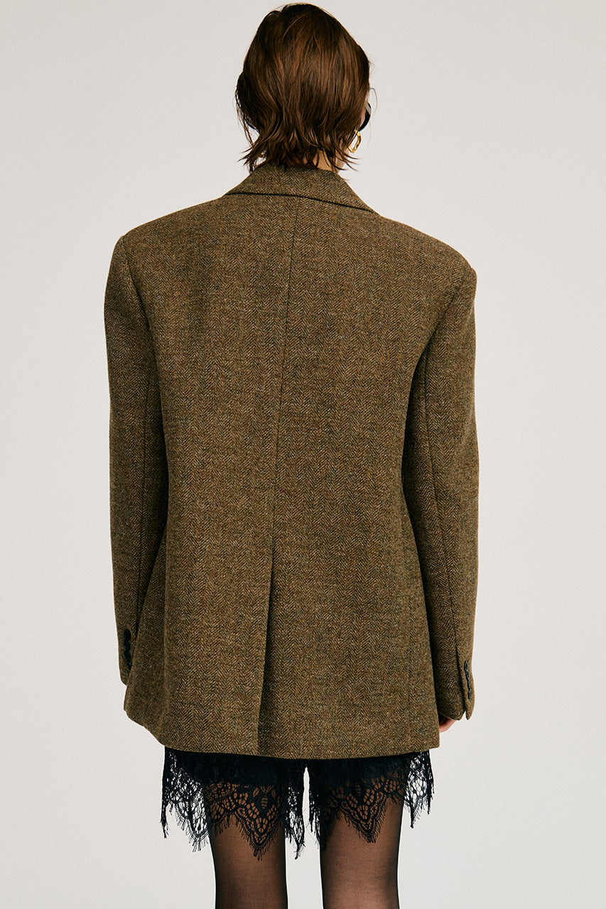 Classic Tweed Oversized Jacket Coat - 2026AUTUMN