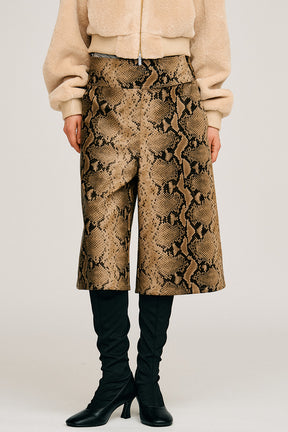 Synthetic Leather Half Pants - 2026AUTUMN