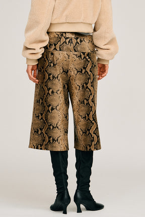 Synthetic Leather Half Pants - 2026AUTUMN