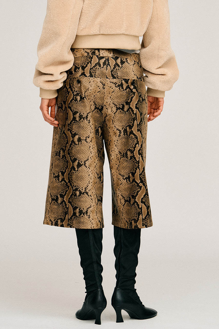 Synthetic Leather Half Pants - 2026AUTUMN