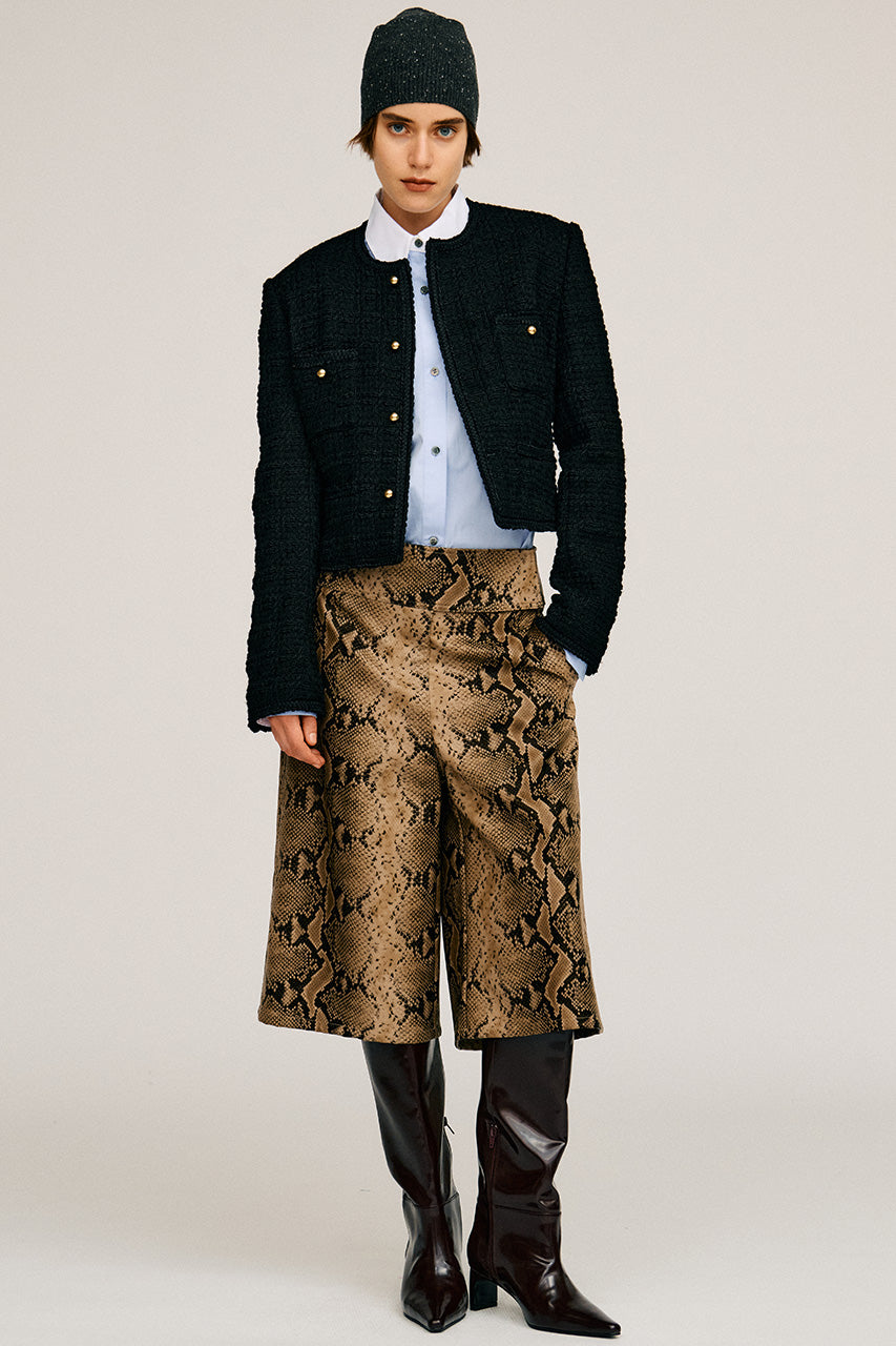 Synthetic Leather Half Pants - 2026AUTUMN