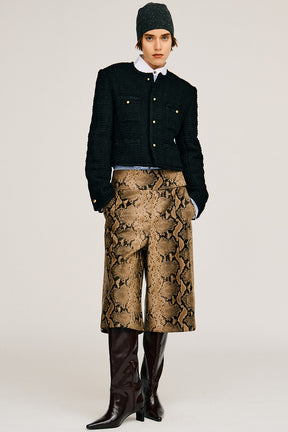 Synthetic Leather Half Pants - 2026AUTUMN