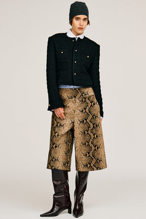 Synthetic Leather Half Pants - 2026AUTUMN