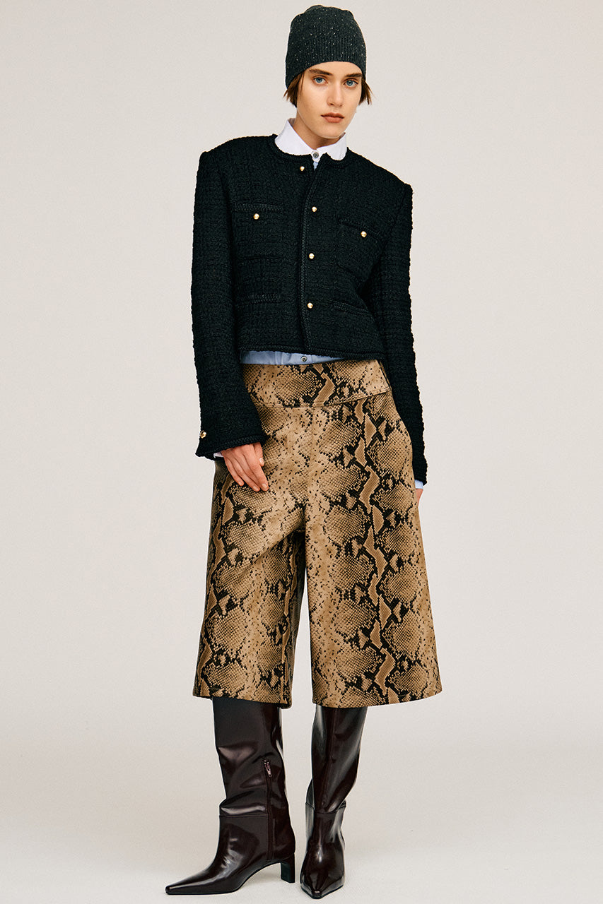 Synthetic Leather Half Pants - 2026AUTUMN