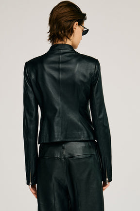 Leather Fitted Jacket - 2026AUTUMN