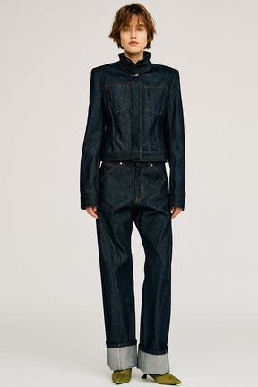 Fold Hem Denim - 2026AUTUMN