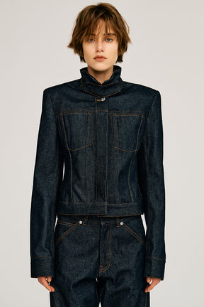 Structured Denim Jacket - 2026AUTUMN