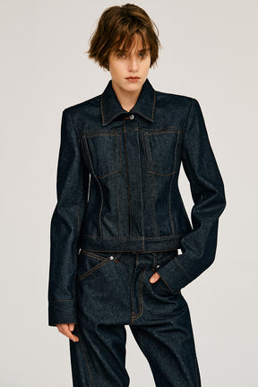 Structured Denim Jacket - 2026AUTUMN
