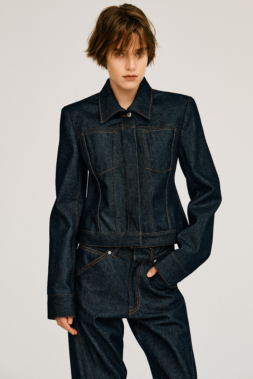 Structured Denim Jacket - 2026AUTUMN