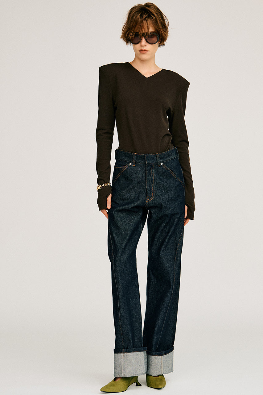 Fold Hem Denim - 2026AUTUMN