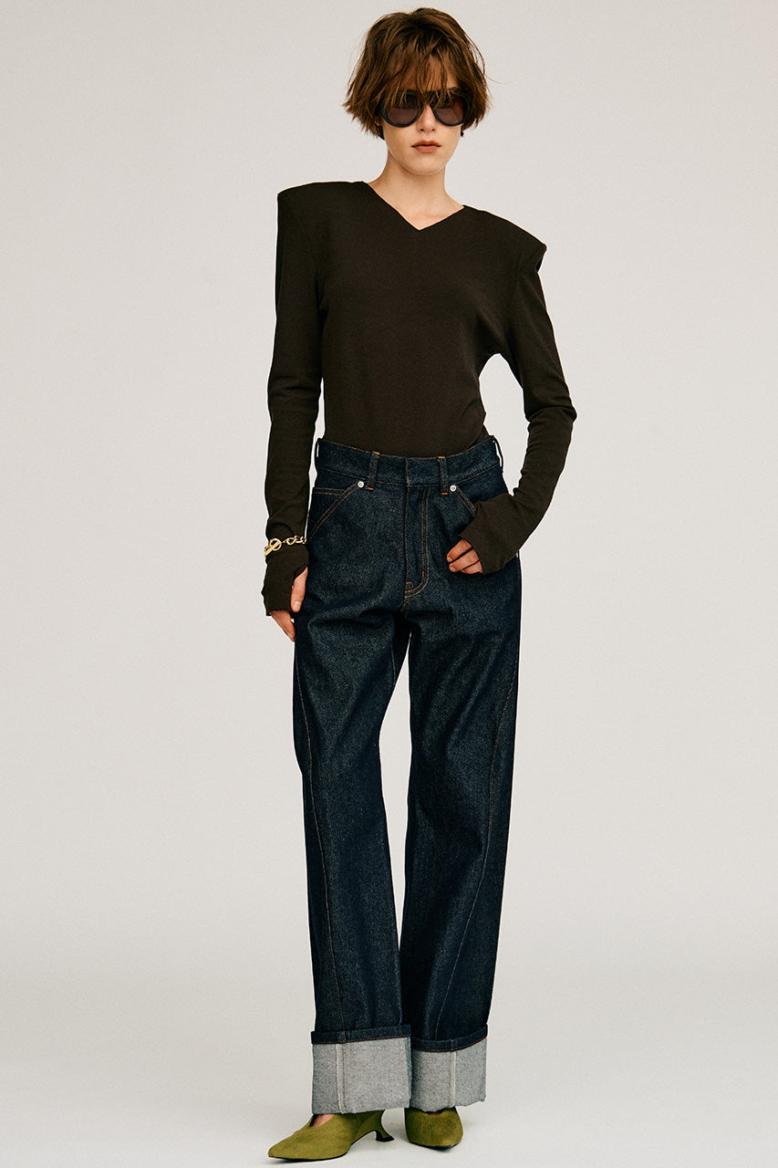 Fold Hem Denim - 2026AUTUMN