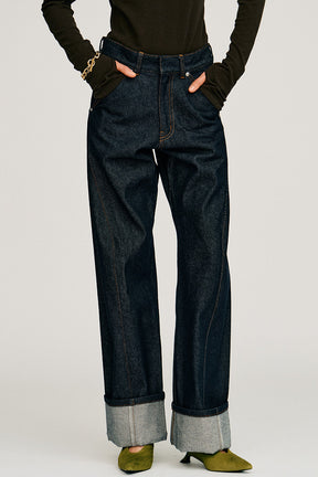 Fold Hem Denim - 2026AUTUMN