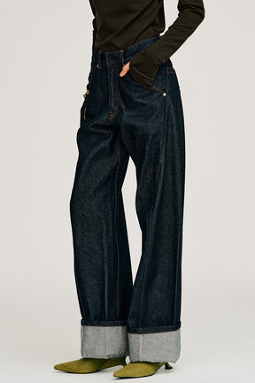 Fold Hem Denim - 2026AUTUMN