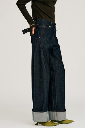 Fold Hem Denim - 2026AUTUMN