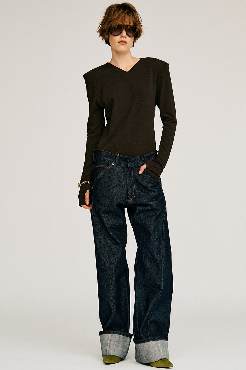 Fold Hem Denim - 2026AUTUMN