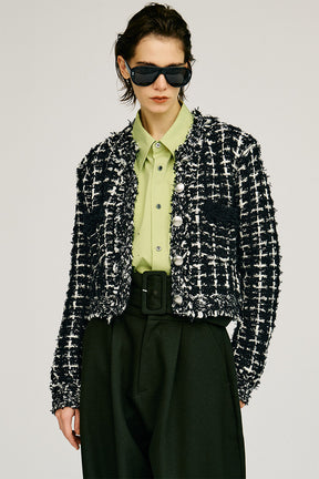 Glint Tweed Knit Jacket - 2026AUTUMN