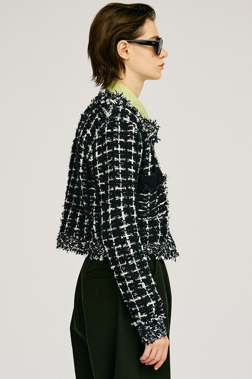 Glint Tweed Knit Jacket - 2026AUTUMN