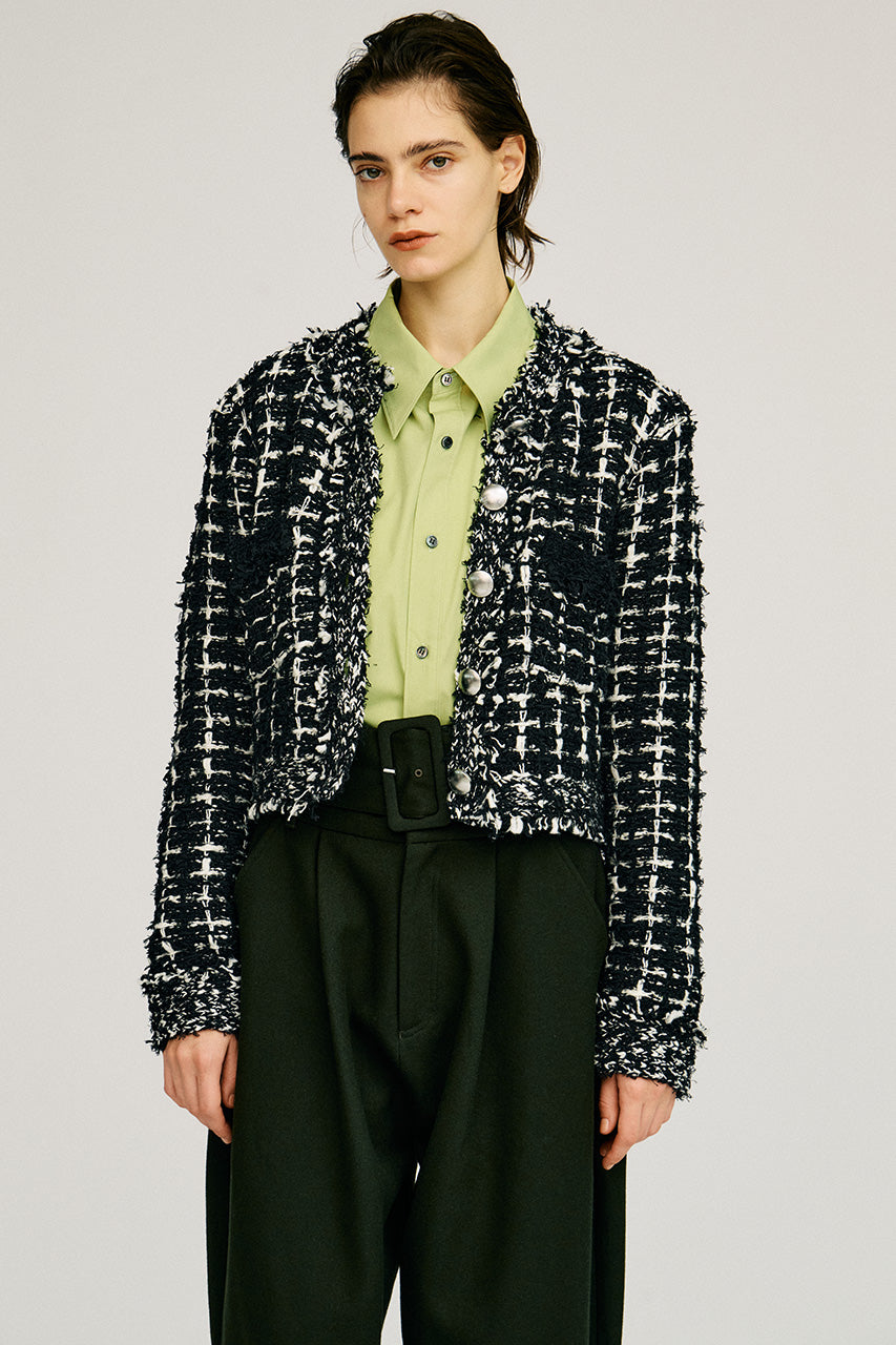 Glint Tweed Knit Jacket - 2026AUTUMN