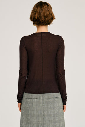 Cashmere Silk Blend Drape Top - 2026AUTUMN