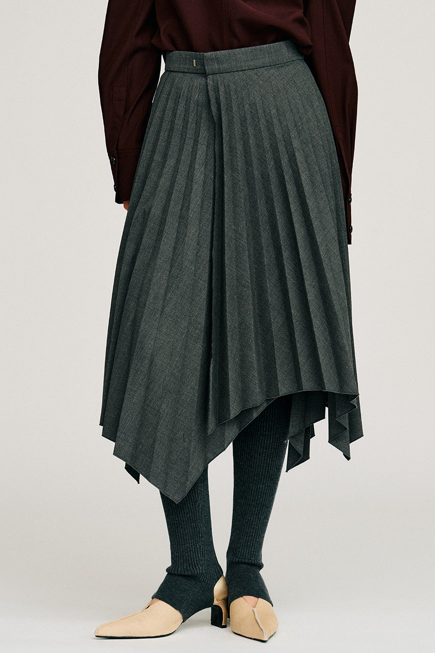 Random Pleated Wrap Skirt - 2026AUTUMN
