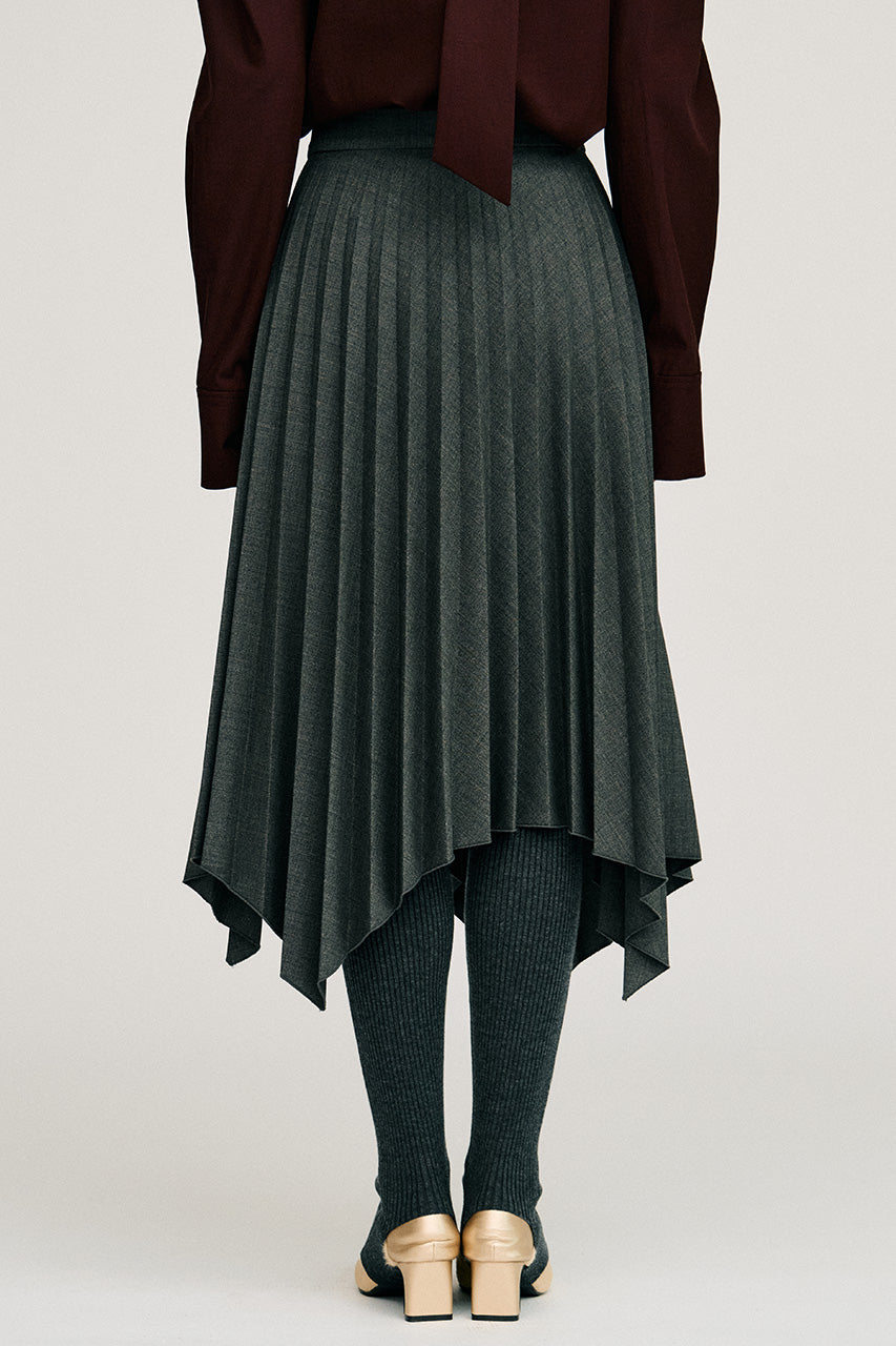 Random Pleated Wrap Skirt - 2026AUTUMN