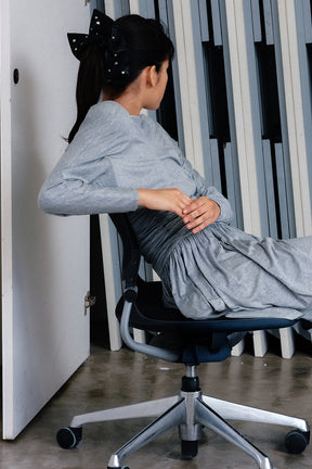 Faux Leather Studded Scrunchie