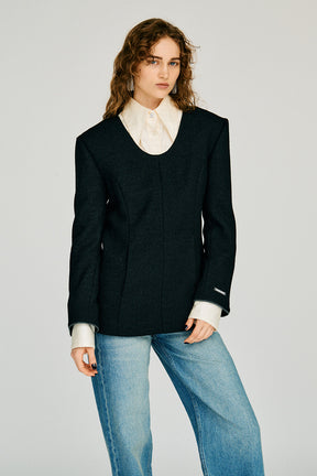 U-Neck Waist-Shaped Top - 2026WINTER