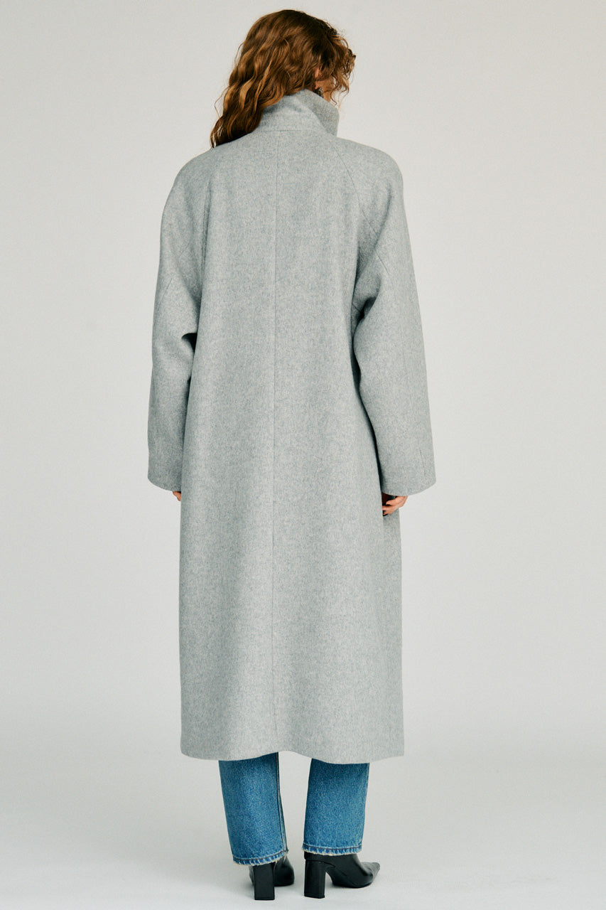 High-Neck Long Coat - 2026WINTER
