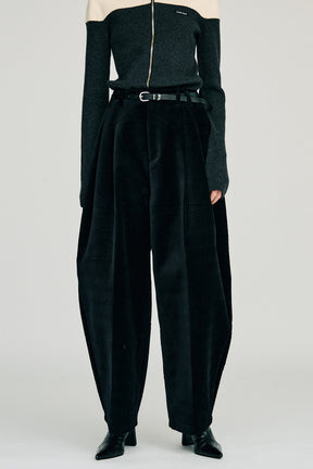 Velvet Barrel Pants - 2026WINTER